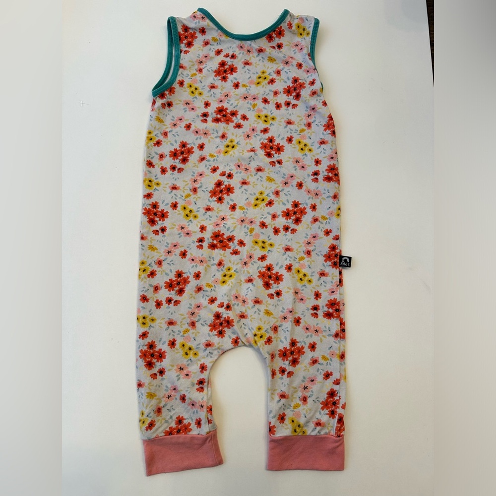 Rags to Raches size 2T tank romper floral
